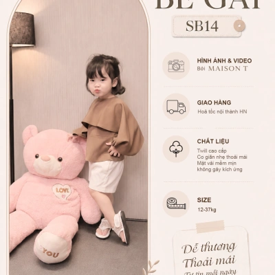 Set áo kiểu bé gái SB16