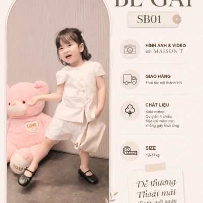 Set bộ bé gái SB01