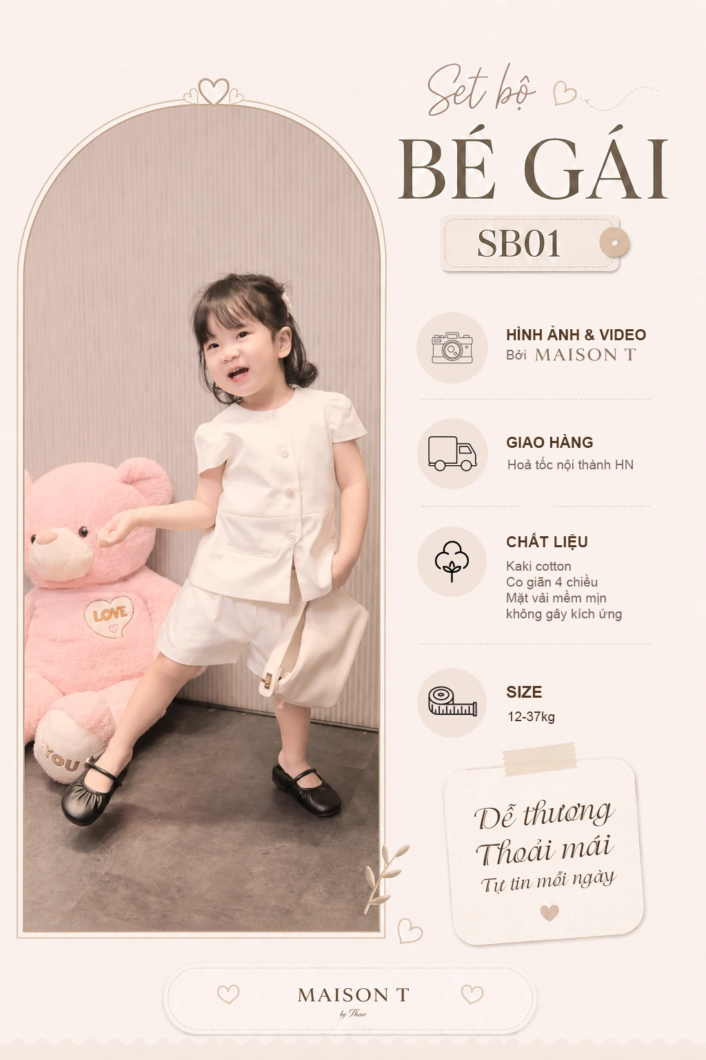 Set bộ bé gái SB01