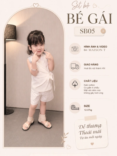 Set bộ bé gái SB05
