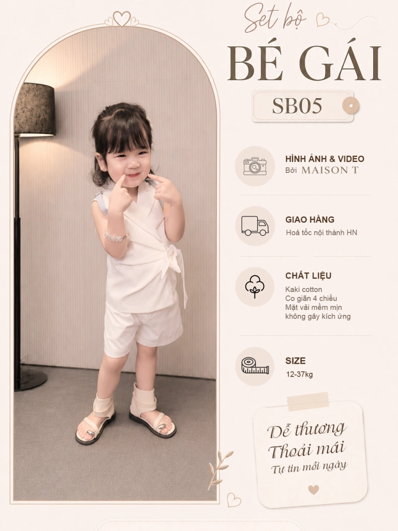 Set bộ bé gái SB05 — ảnh 1 trên 8