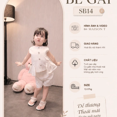 Set bộ bé gái SB14