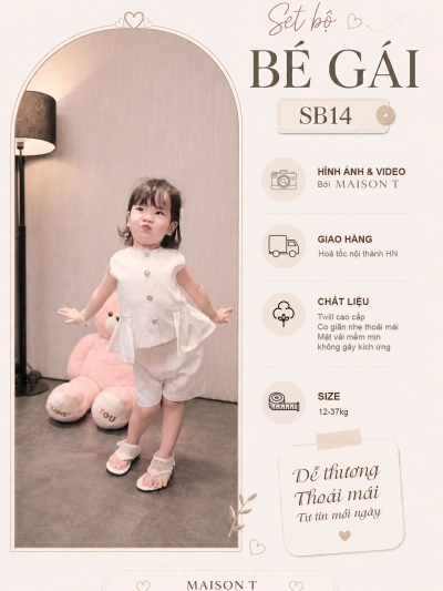 Set bộ bé gái SB14